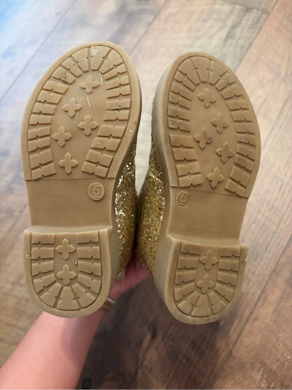Gold boots